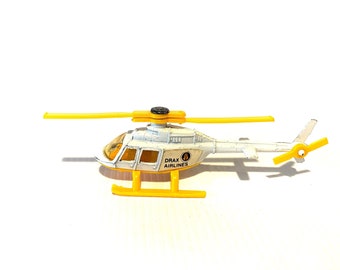 James Bond Helicopter Drax Airlines Corgi Juniors 1970s Made In GT Britain