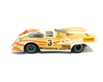 Race Car Porsche 917 Super Champion White #3 1970s Made In France