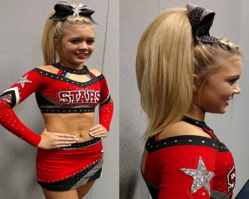 Custom Cheer Ponytail Cheer Ponytail Ponytail extension | Etsy