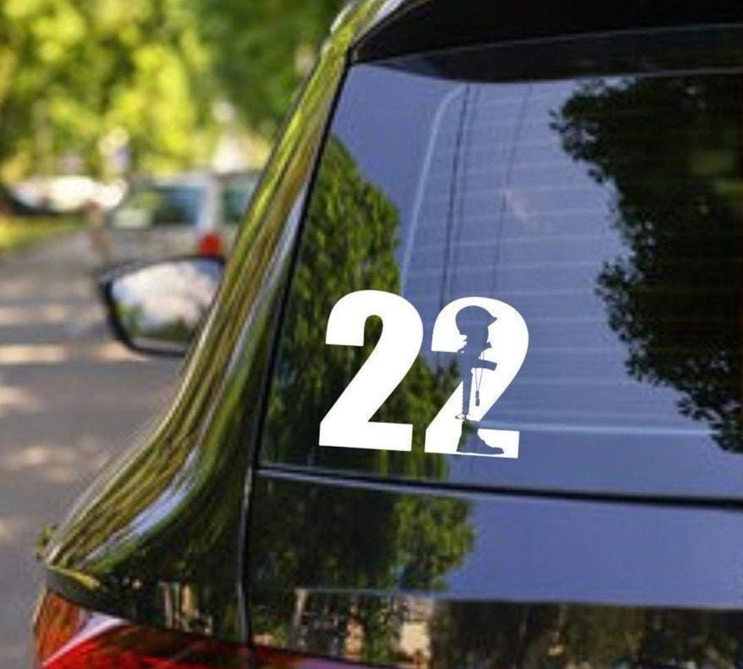 Sticker Number 22 22 A Day Veteran Decal Sticker - Etsy