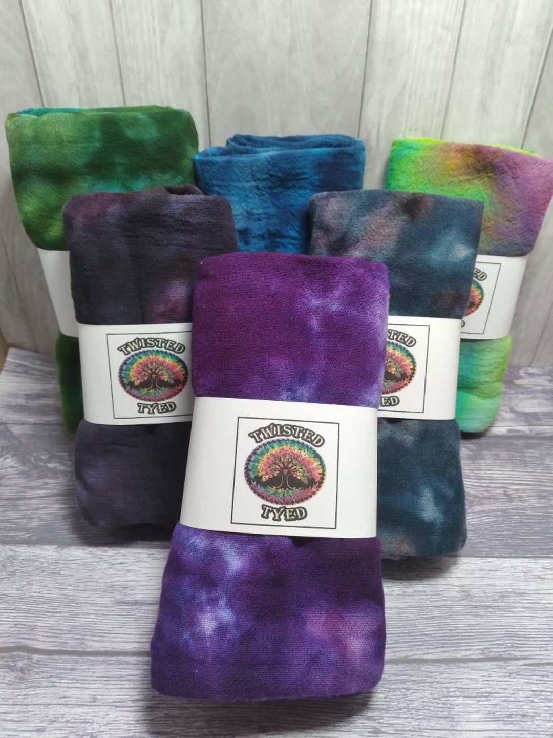 Hand Dyed Kitchen Tie Dye Flour Sack Towels Dish Towels Etsy