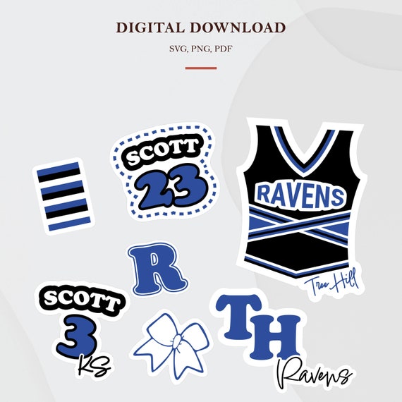 One Tree Hill-inspired Digital Graphics – Ravens Cheer, Basketball