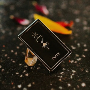Tarot Totennadel | Weiche Emaille Pin | Tarot Card Pin