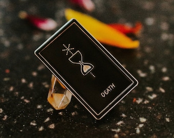 Synesthesia Tarot Death Pin | Soft Enamel Pin | Tarot Card Pin