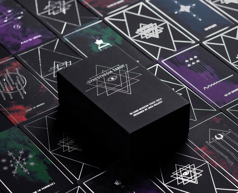 Synesthesia Tarot Deck  Minimalist Tarot Deck  78 Tarot image 1