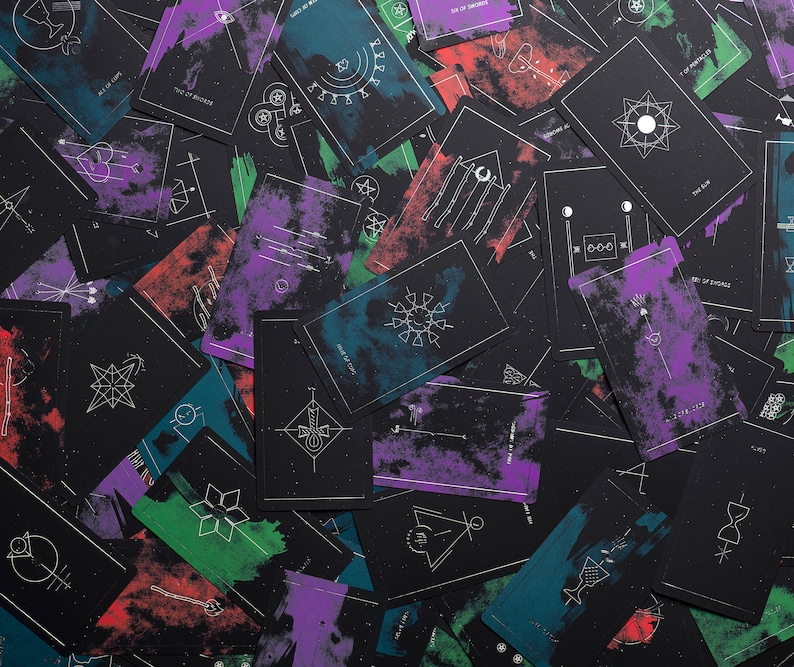 Synesthesia Tarot Deck  Minimalist Tarot Deck  78 Tarot image 4