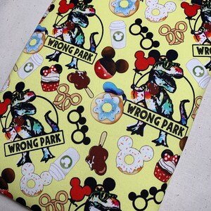 LE-Wrong Park, Jurassic, Parks, Book Sleeve, Tablet Sleeve, Tech Case, Organizer, Padded, Booksleeve