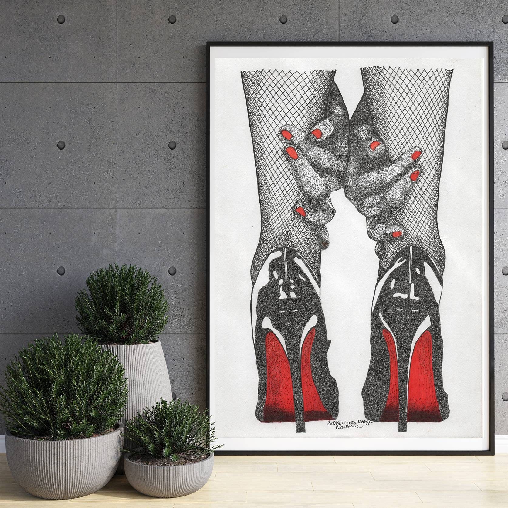 guy red bottoms