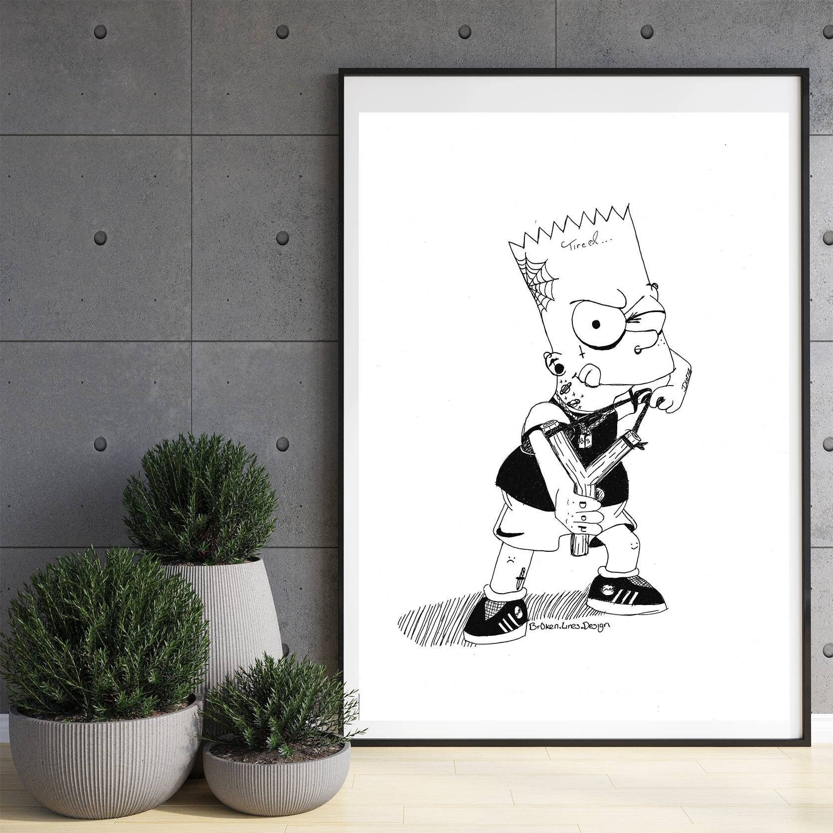 Grungeaesthetic Simpsons 90s Freetoedit - Aesthetic Bart Simpson