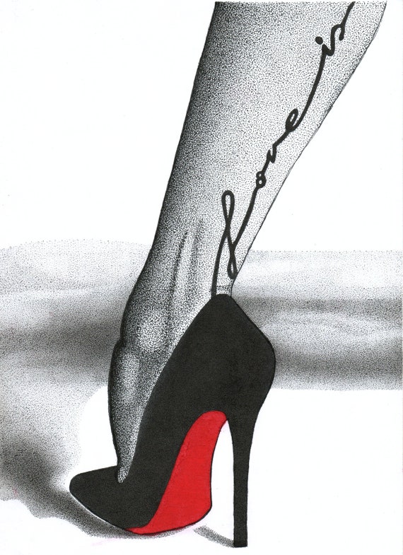 Love is Louboutin's Red Bottom High Heels Provocative 