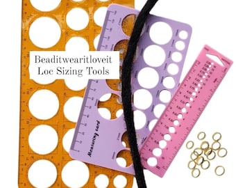 Herramienta para medir rastas, herramienta para medir mechas de Sisterlocks Microlocs, accesorios para el cabello con rastas