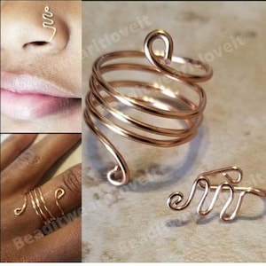 Nose Cuff And Ring Set, Nose Ring