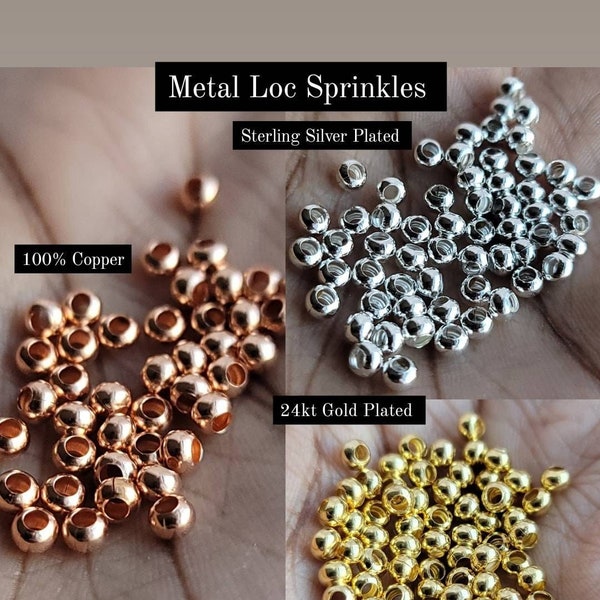 Metal Dreadlock Sprinkle Beads, Braid Jewelry Dreadlock Hair Accessories, Loc Jewelry, Loc Sprinkles