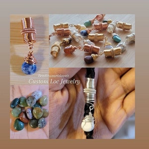 CLEARANCE Teardrop Crystal Loc Jewelry. Dreadlock Hair Accessories, Beads For Braids, Natural Hair Jewelry