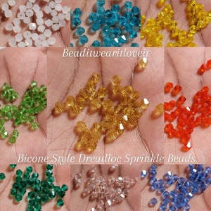 Bicone Style Loc Sprinkle Beads, Braid Jewelry Dreadlock Accessories, Loc Jewelry