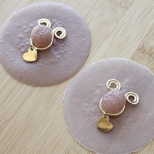 Adjustable Heart Clip On nipple Jewelry, Gold Nipple Rings No Piercing, Nipple Clamp, Nippies, Nipple Jewelry