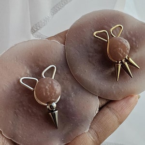 Adjustable On nipple Jewelry, Spike Nipple Rings No Piercing, Nipple Clamp, Nippies, Nipple Jewelry