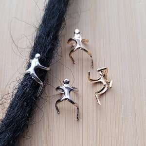 2 Loc Climber Beads, Copper Dreadlock Hair Accessories, Adjustable Metal Loc Beads For Braids Twists Dreadlocks, Hair Rings, Cuff Hair Beads
