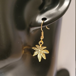 Cannabis Ohrringe, Marihuana Ohrringe, Unkraut Ohrringe, Topfblatt Ohrringe, 420 Schmuck