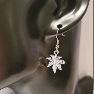 Cannabis Ohrringe, Marihuana Ohrringe, Unkraut Ohrringe, Topfblatt Ohrringe, 420 Schmuck