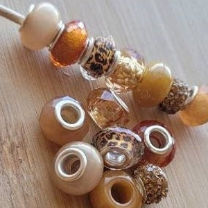 ABSTAND 7 Stück Breitloch Edelstein Lok Perlen, Gelber Jade Kristall Dreadlock Haarschmuck, Perlen Für Zöpfe Und Twist, Lok Schmuck