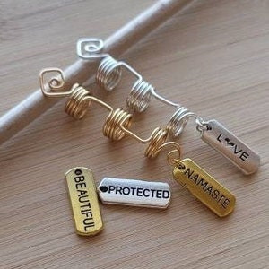 CLEARANCE Dreadlock Hair Accessories, Hippie Beads For Braids Natural Hair, Dread Beads, Loc Jewelry