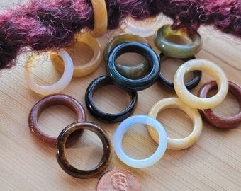16 mm groot gat edelsteen haarkralen voor grote dreadlocks, dreadlock-haaraccessoires, kralen voor vlechten, Crystal Loc-sieraden voor dikke locs