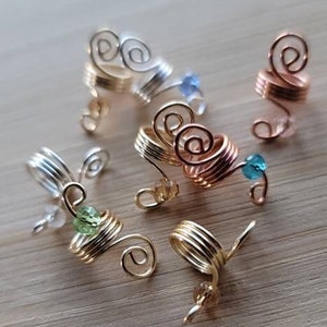 12 Piece Loc Sprinkle Beads Set Braid Jewelry Dreadlock Accessories Hair Braid Rings Gold Copper Coils Dread Beads