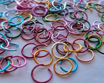 20pcs Mixed Colors Hair Rings For Locs Braids & Twists, Dread Rings, Braid Rings, Loc jewelry, Dreadlock Rings