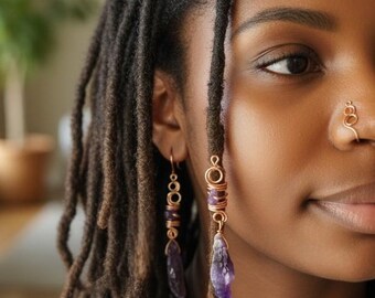 2 Nose Cuffs, Nose Cuff Set, Gold Nose Cuff, Faux Nose Ring, Nose