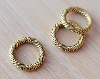 Juego de 3 cuentas metálicas para rastas, oro, bronce y plata, con orificio de 5 mm, accesorios para rastas al por mayor, joyería para rastas
