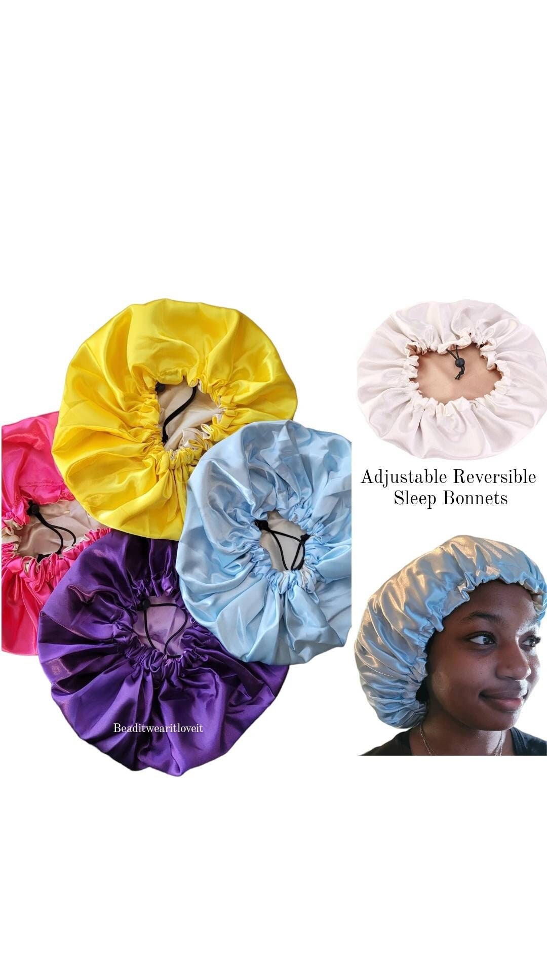 Adjustable Double Layered Silky Satin Drawstring Reversible