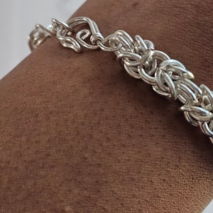 Copper Wire Wrapped Chain Bracelet, Chainmaille Bracelet Multiple Styles image 7