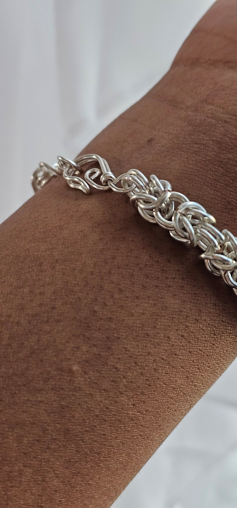 Copper Wire Wrapped Chain Bracelet, Chainmaille Bracelet Multiple Styles image 7