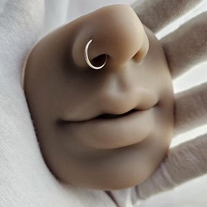 Faux Nose Ring Hoop, Fake Septum Ring, Nose Cuff