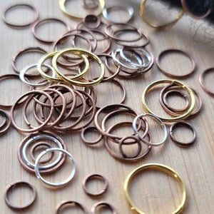 10pcs Hair Rings For Locs Braids & Twists, Dread Rings, Braid Rings, Loc jewelry, Dreadlock Rings image 9