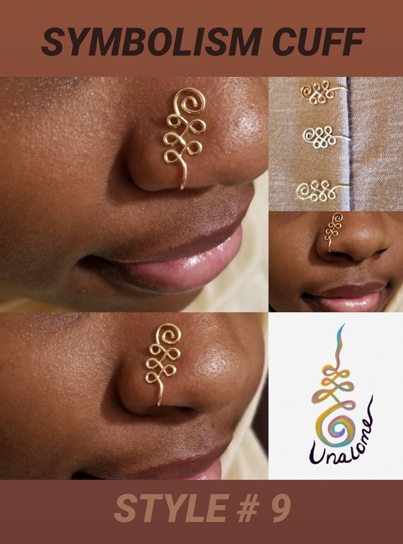 SERIES A Adjustable Fake Nose Ringno Piercing Required, Bunny Nose Ring,  Non Piercing Nose Ring, Faux Nose Ring, Festival Body Jewelry 