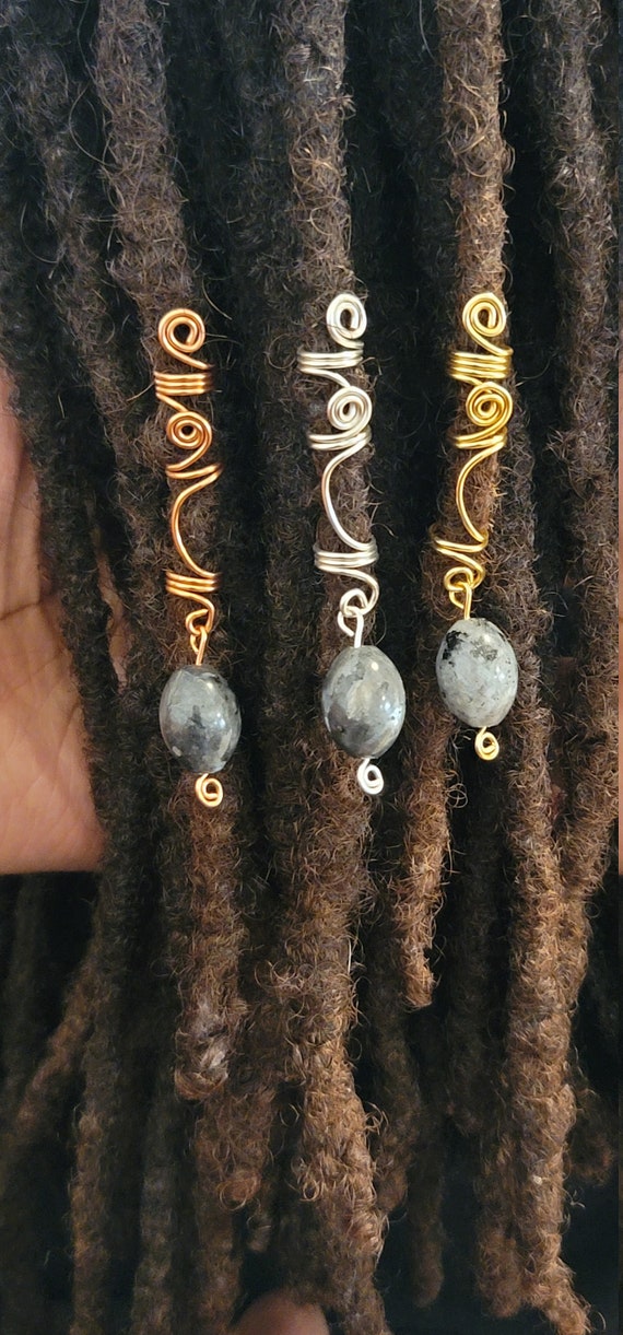 Chakra Loc Jewelry, Dreadlock Hair Accessories, Beads for Braids