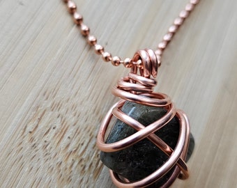 ブレスレット LESS IS MORE ball long necklace 2.4mm Ball Chain Labradorite Crystal Pendant Necklaces 24