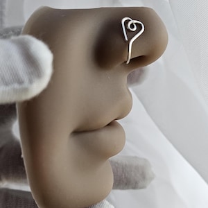 Heart Nose Cuff, Afrocentric Nose Jewelry, Faux Nose Ring, Nose Clip, The Love Cuff