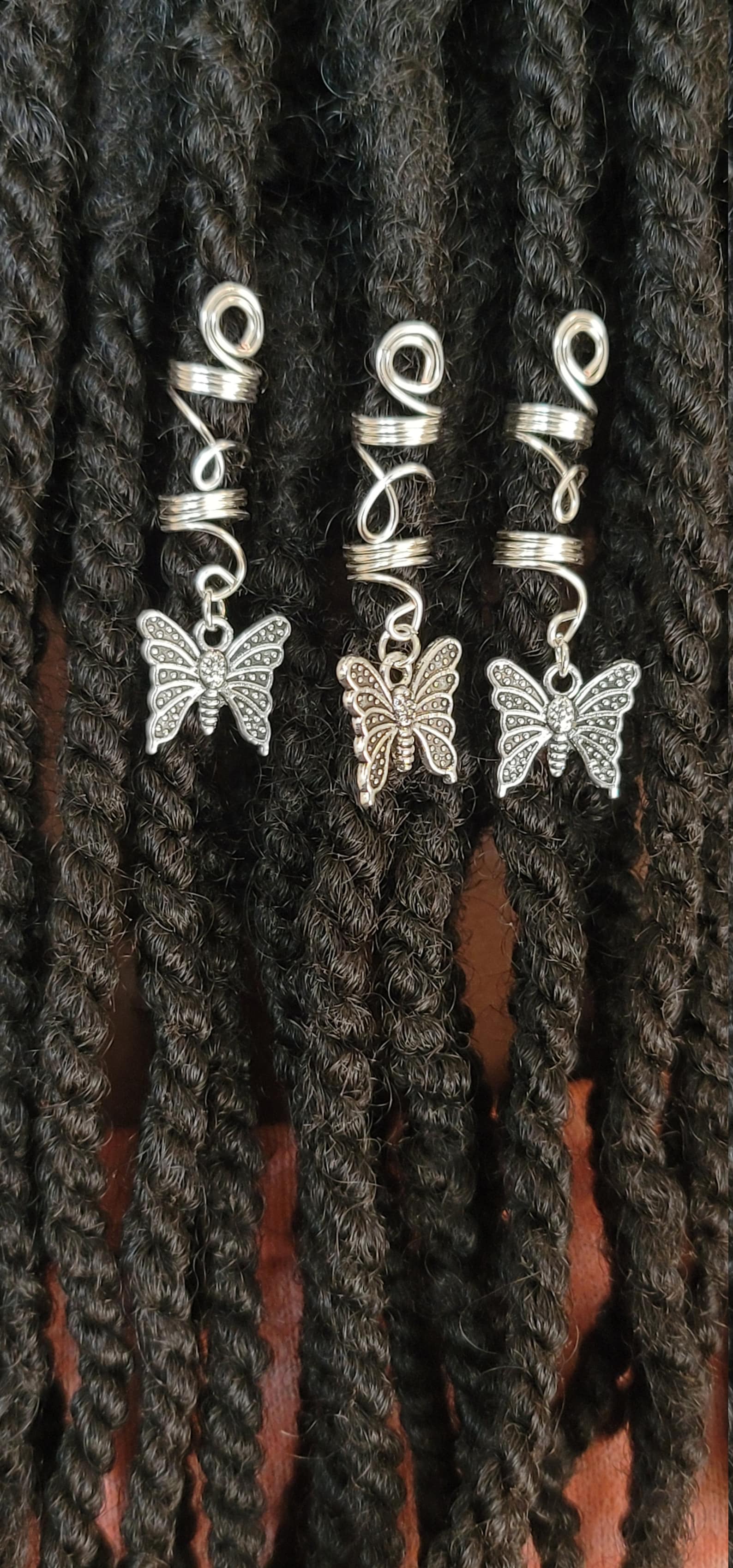 Kids Butterfly Loc Jewelry. Dreadlock Hair Accessories for Etsy