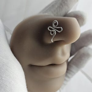 The Divinity Nose Cuff, Afrocentric Nose Jewelry, Symbolic Jewelry, Nose Ring, Nose Cuff