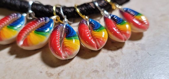 Cowrie shell hair rings discount