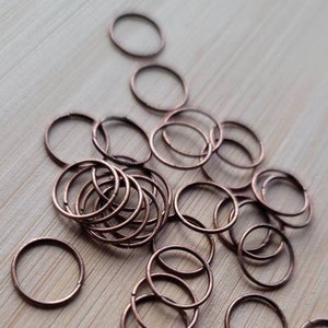 10pcs Hair Rings For Locs Braids & Twists, Dread Rings, Braid Rings, Loc jewelry, Dreadlock Rings image 5