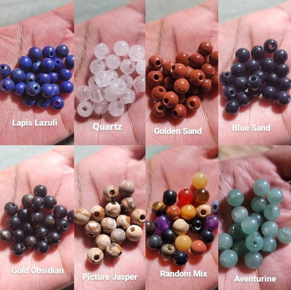 Small Gemstone Loc Beads Sisterlock Hair Accessories Beads for