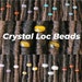 6mm Wide Big Hole Gemstone Loc Beads, Dreadlock Hair Accessories, Beads For Braids Twist And Dreadlocks, Loc Jewelry, Rondell Crystal Beads 