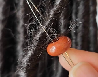 Loc Jewelry Bead Threader, Dreadlock Hair Accessory Tool, Set of 2 Bead Threaders