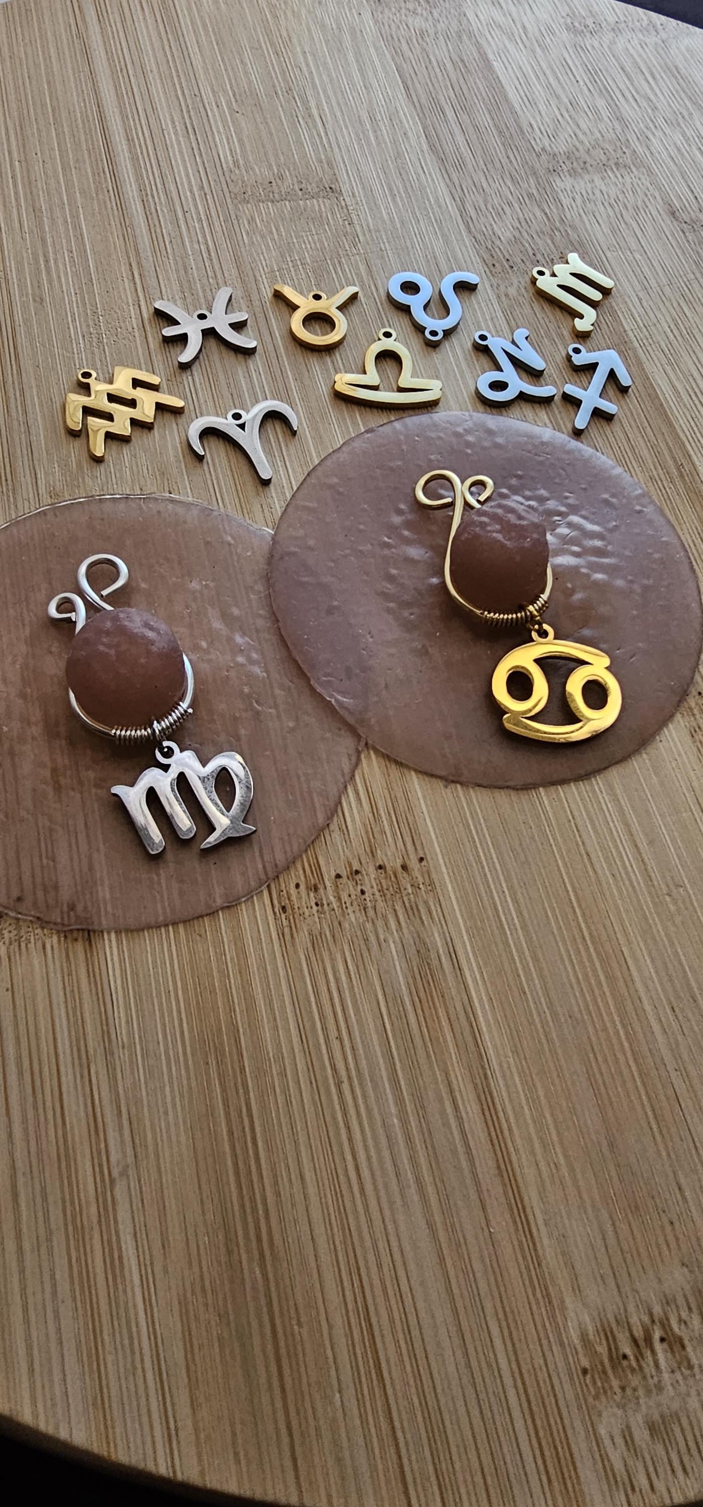 Adjustable Clip on Zodiac Nipple Rings: No Piercing Body Jewelry