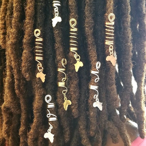 Copper Loc Braid Dreadlock Jewelry Hair Accessories Etsy