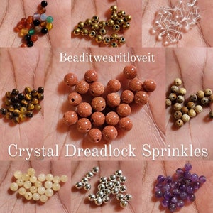 Metal Dreadlock Sprinkle Beads, Braid Jewelry Dreadlock Hair